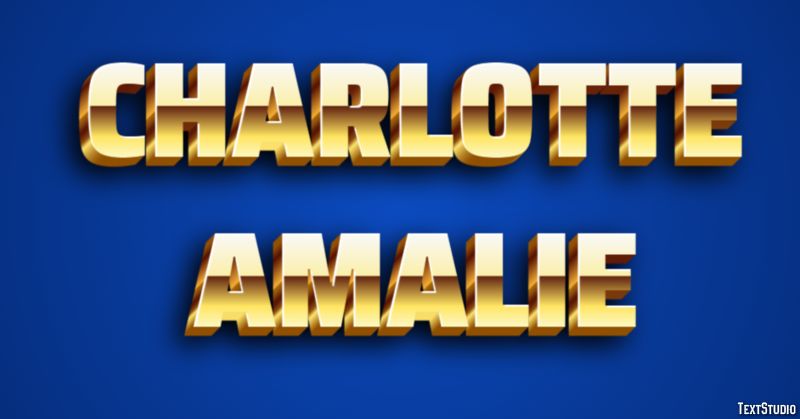 Charlotte Amalie Effetto testo