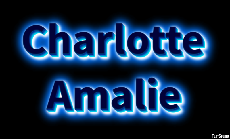 Charlotte Amalie Effetto testo