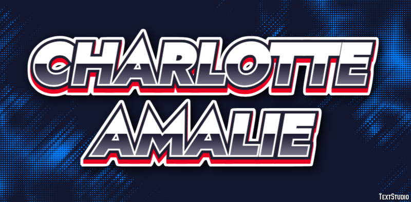 Charlotte Amalie Effetto testo