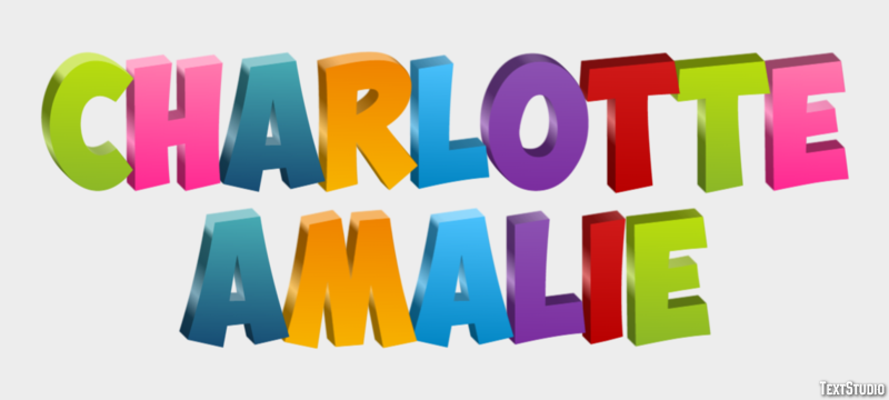 Charlotte Amalie Effetto testo