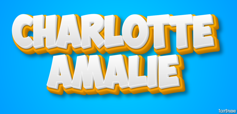Charlotte Amalie Effetto testo