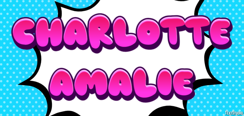 Charlotte Amalie Effetto testo