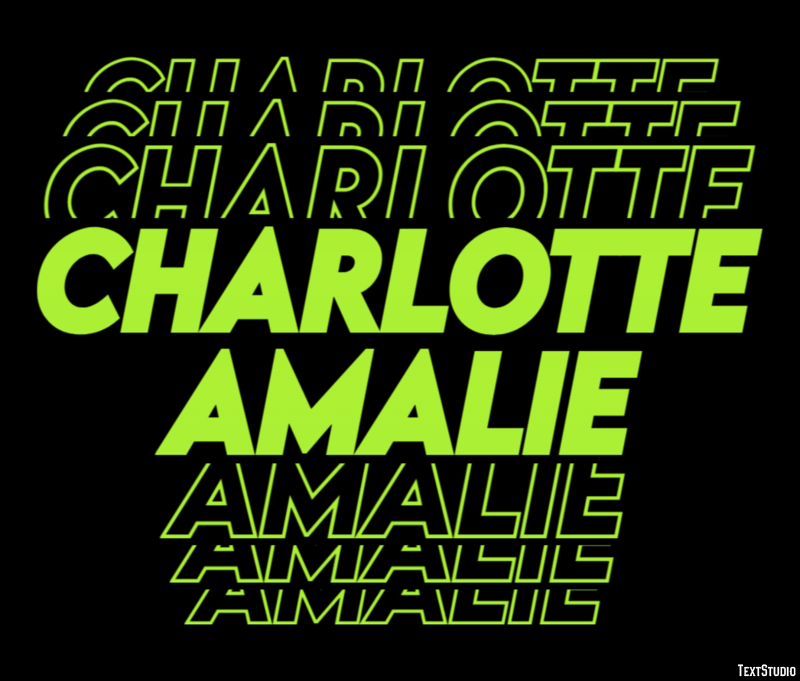 Charlotte Amalie Effetto testo