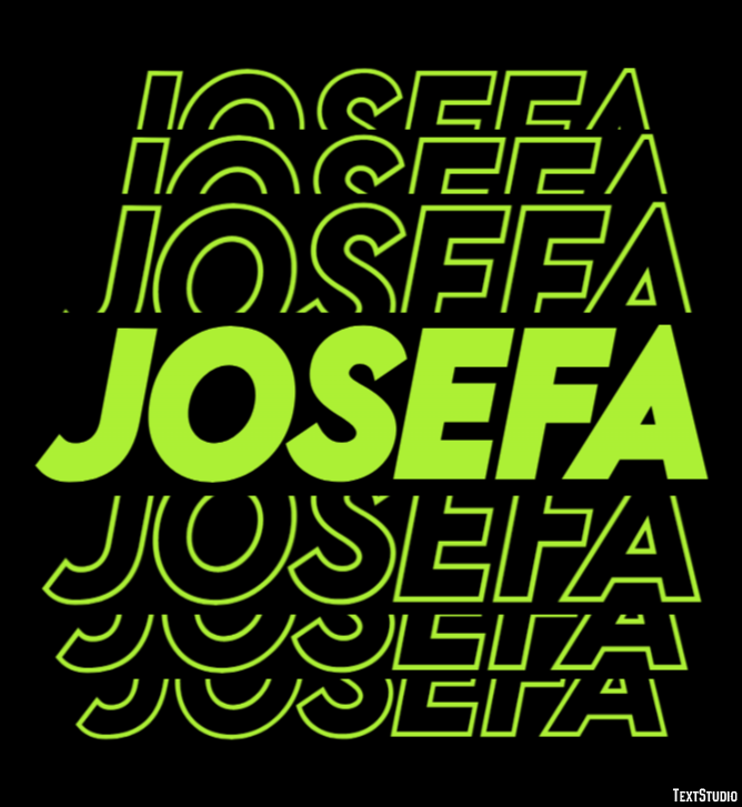 Josefa Efecto de texto