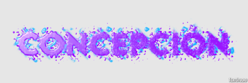 Concepción Text effect