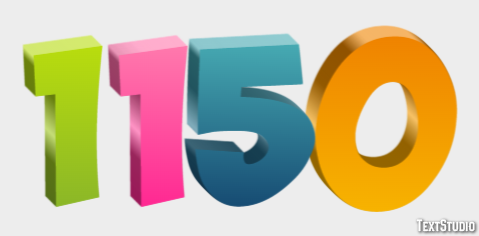 1150 Text Effect