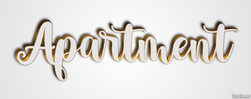Apartment Text Effect