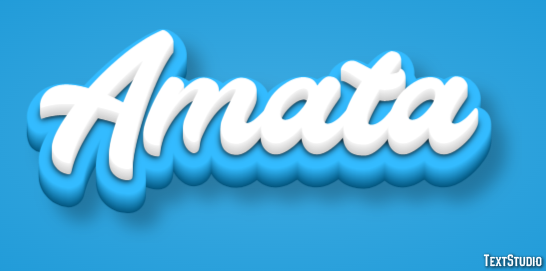 Amata Text effect