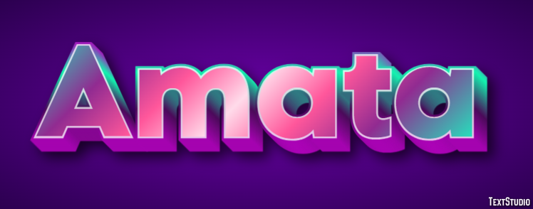 Amata Text Effect