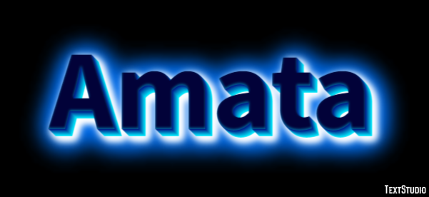 Amata Text effect