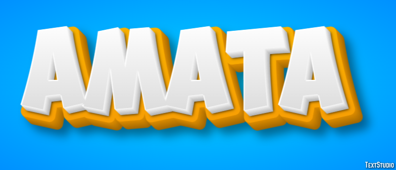 Amata Text Effect