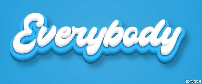 Everybody Text Effect