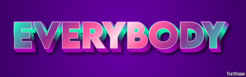 Everybody Text Effect