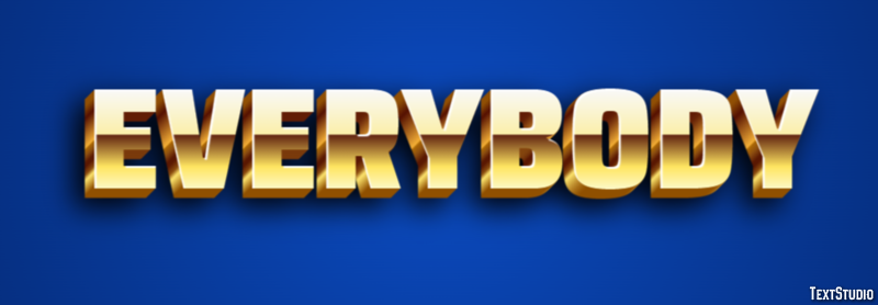 Everybody Text Effect