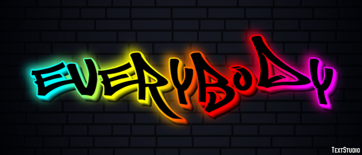 Everybody Text Effect