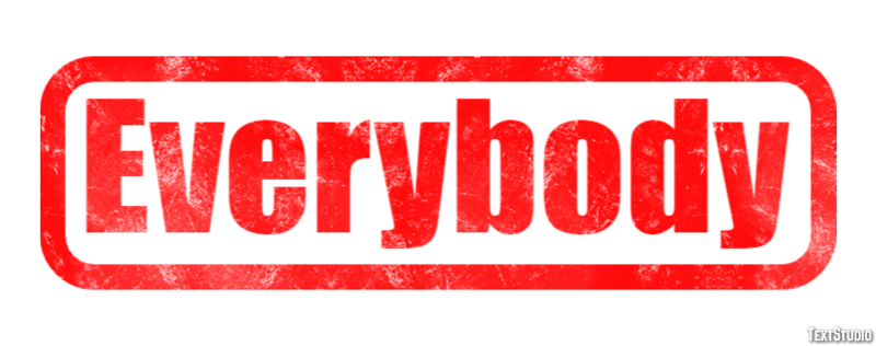 Everybody Text Effect