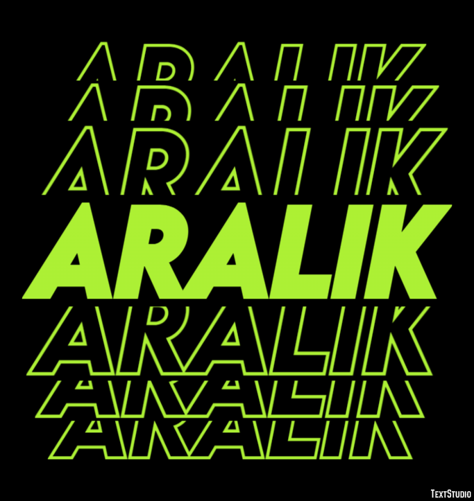 Aralık Efekt tekstowy