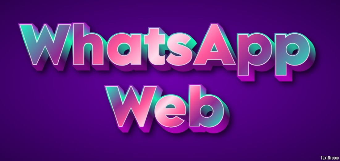 WhatsApp Web Effetto testo