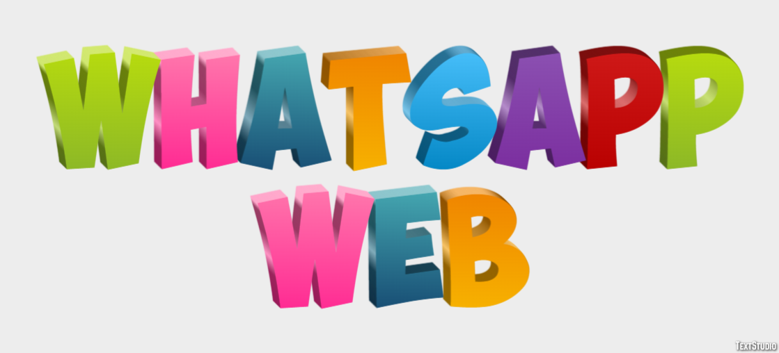 WhatsApp Web Effetto testo