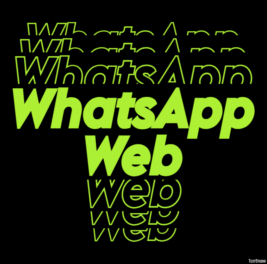WhatsApp Web Effetto testo