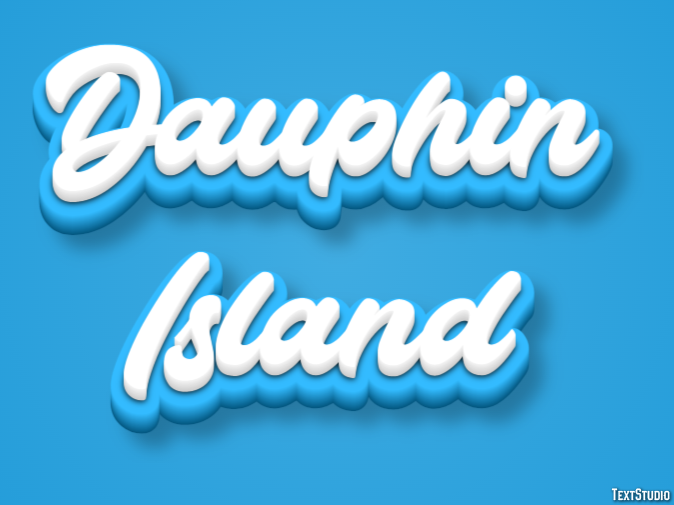 Dauphin Island Effetto testo