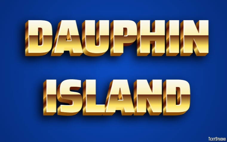 Dauphin Island Effetto testo