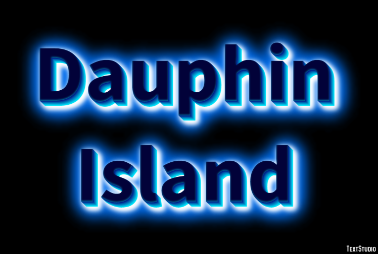 Dauphin Island Effetto testo
