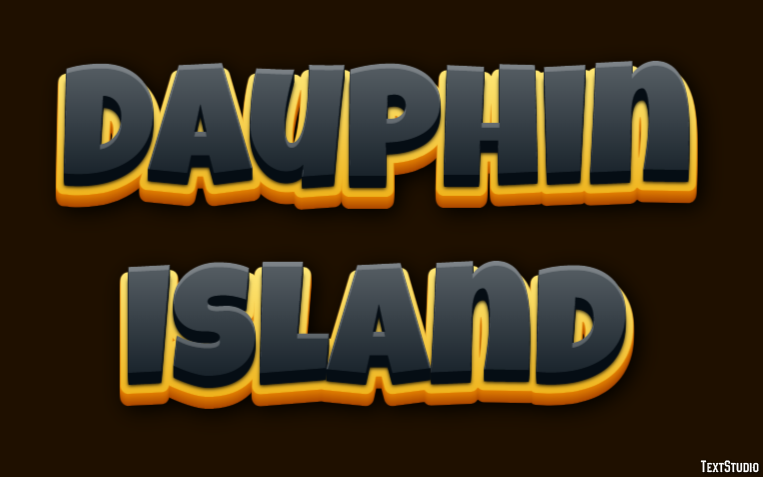 Dauphin Island Effetto testo