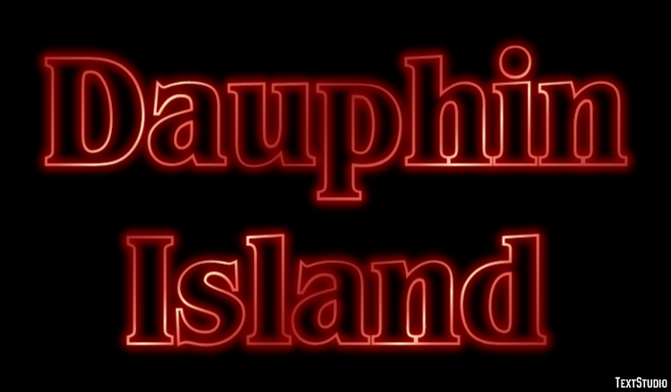 Dauphin Island Effetto testo