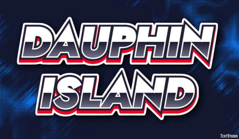 Dauphin Island Effetto testo