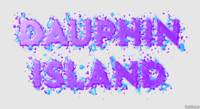 Dauphin Island Effetto testo