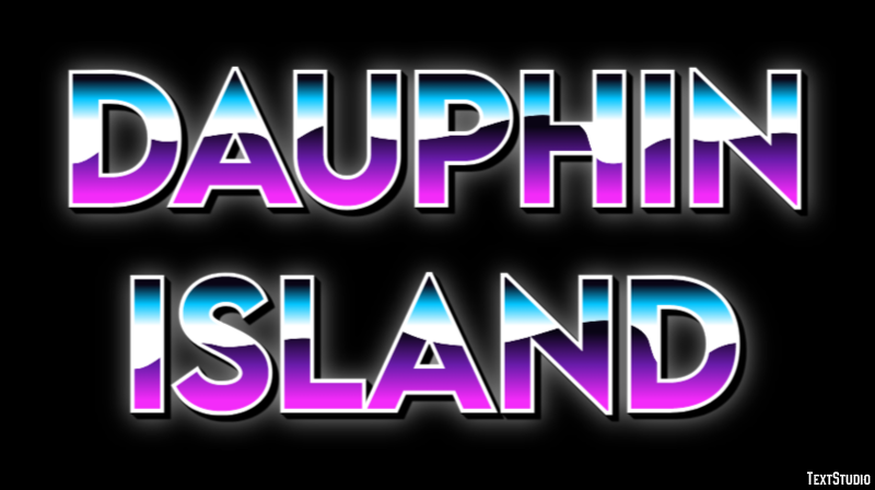 Dauphin Island Effetto testo