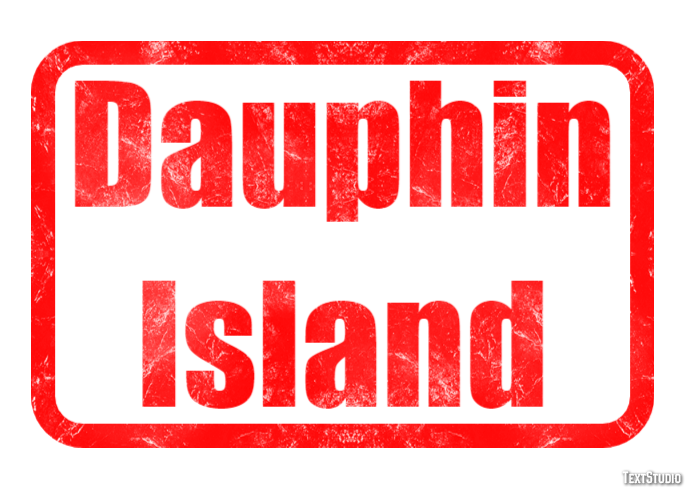 Dauphin Island Effetto testo