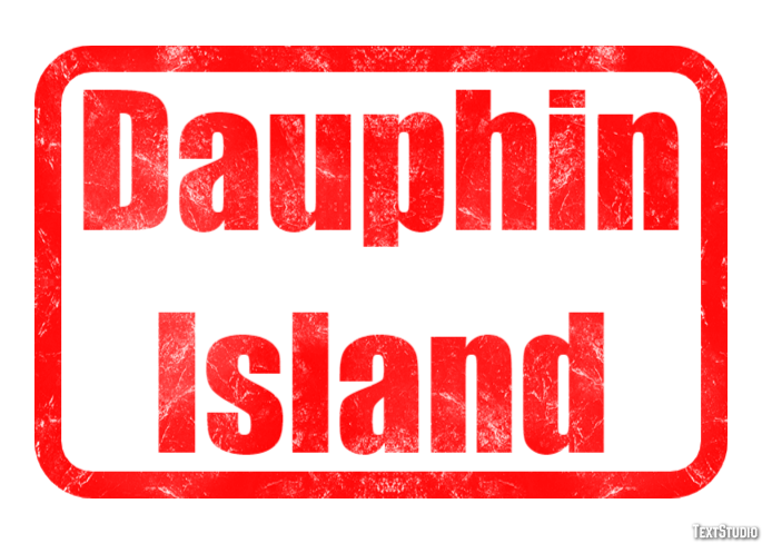 Dauphin Island Effetto testo