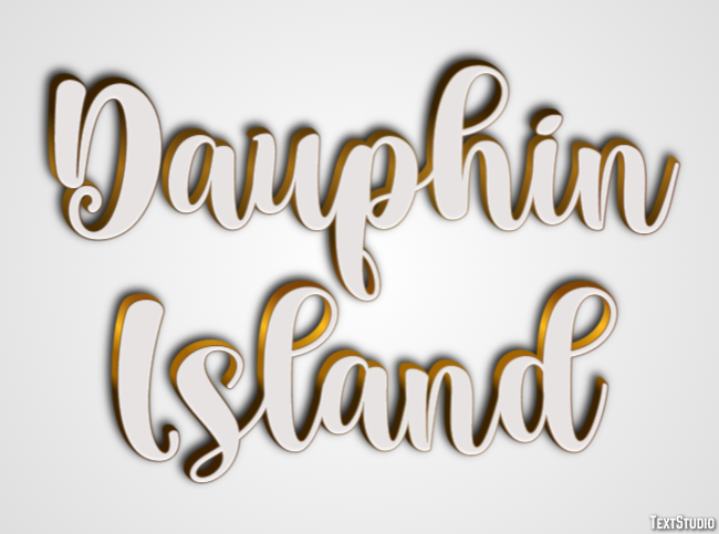 Dauphin Island Effetto testo
