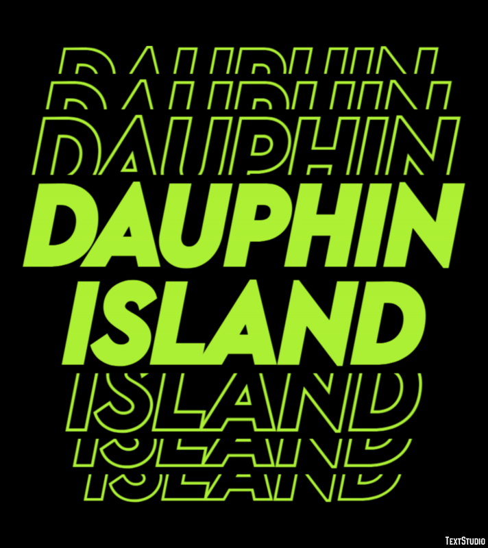 Dauphin Island Effetto testo