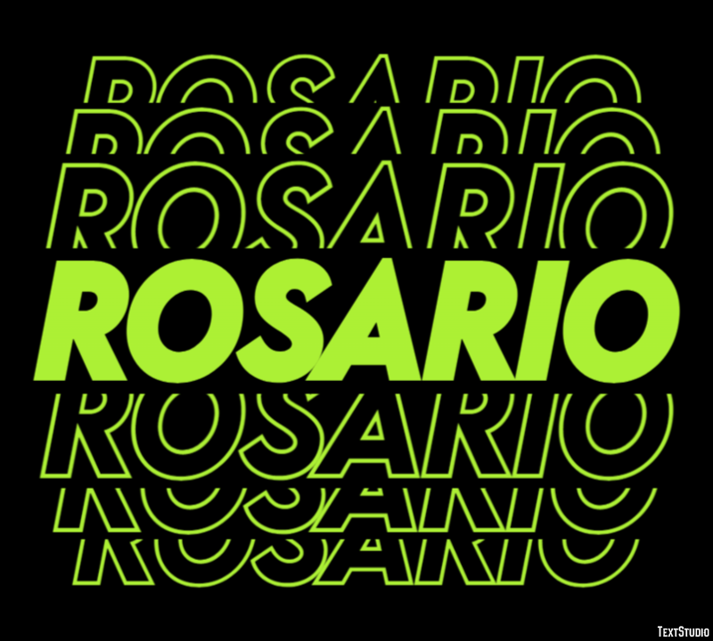 Rosario Texteffekt