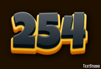 254 Tekst Effect