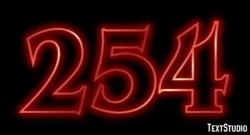254 Текстовый эффект