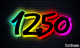 1250 Text effect