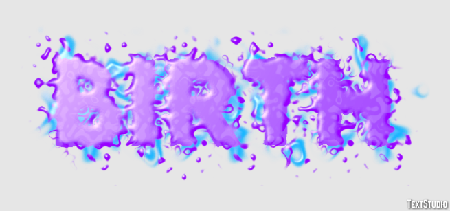 Birth Efecto de Texto