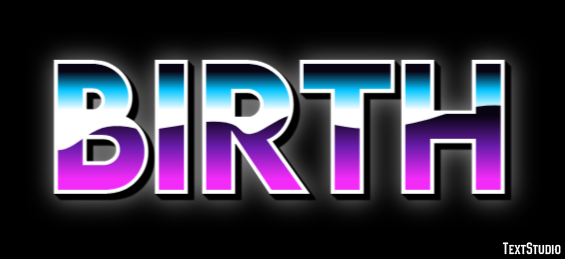 Birth Efecto de Texto