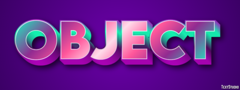 Object Text Effect