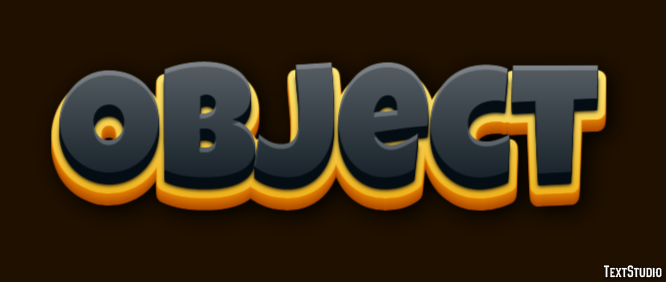 Object Text Effect