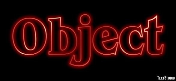 Object Text Effect
