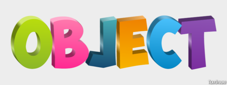 Object Text Effect
