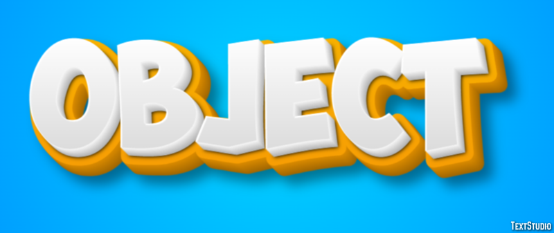 Object Text Effect