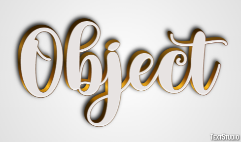 Object Text Effect