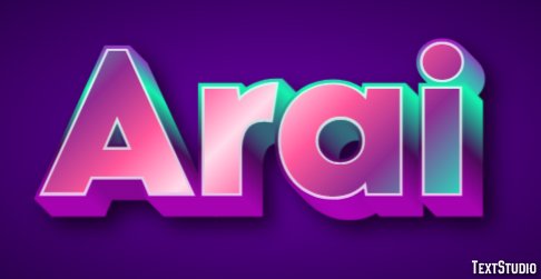 Arai Text effect