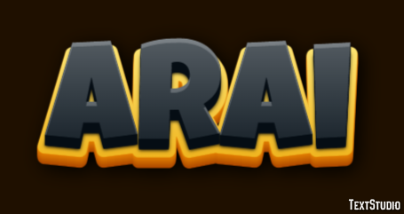 Arai Text effect